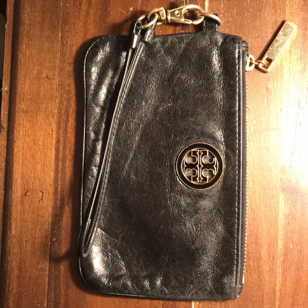Tory Burch Black Wristlet